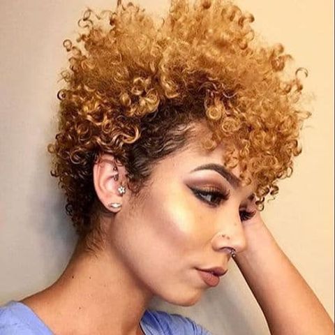 Voluminous short natural hair 2021-2022