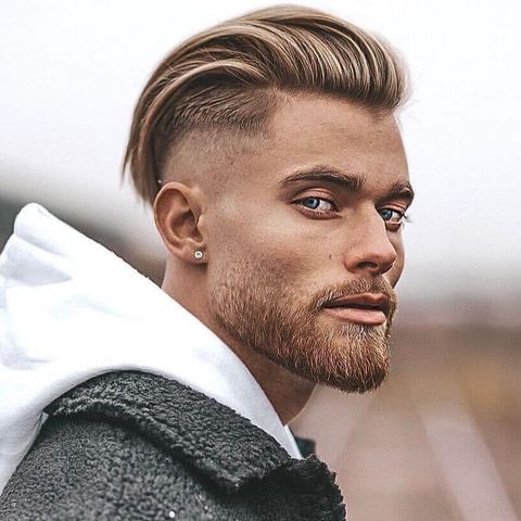 Pompadour undercut with beards in 2021-2022