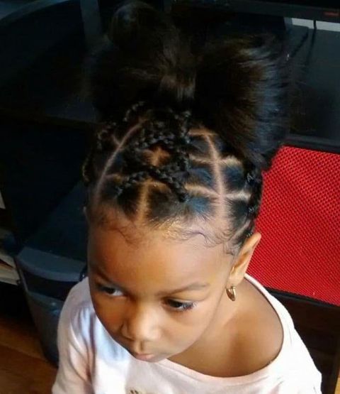 Updo braids for black girls 2021-2022