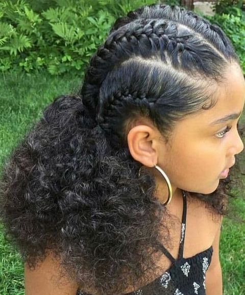 Voluminous triple braids for natural hair 2021-2022