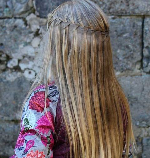 Waterfall braid hairstyles for girls 2021-2022