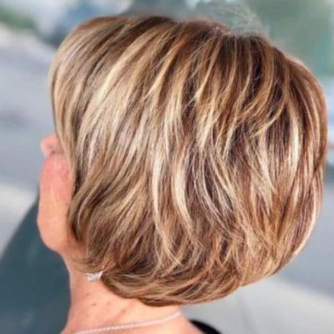 Brown short hair for women over 60 in 2021-2022