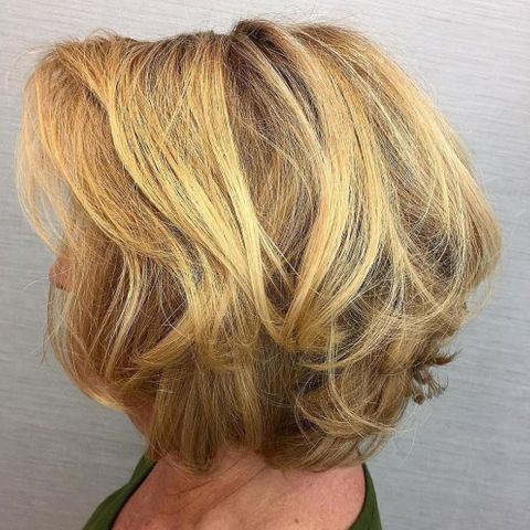 Wavy short hair for women over 60 in 2021-2022