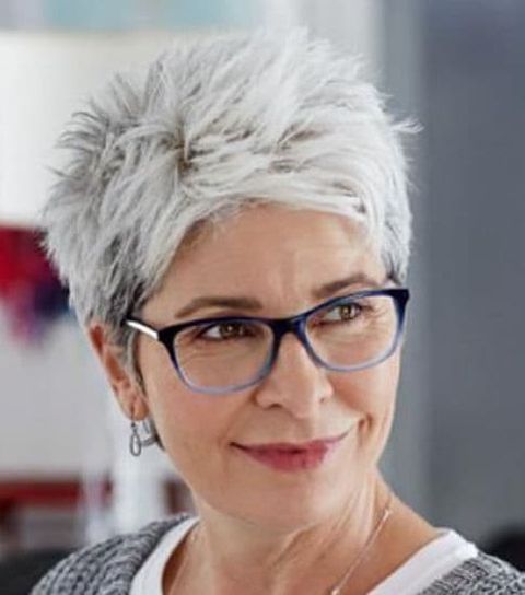 Spiky pixie cut for women over 60 in 2021-2022