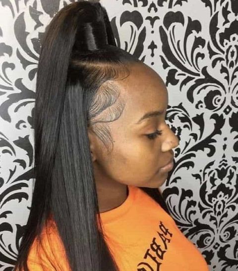 Cool ponytail for black women in 2021-2022