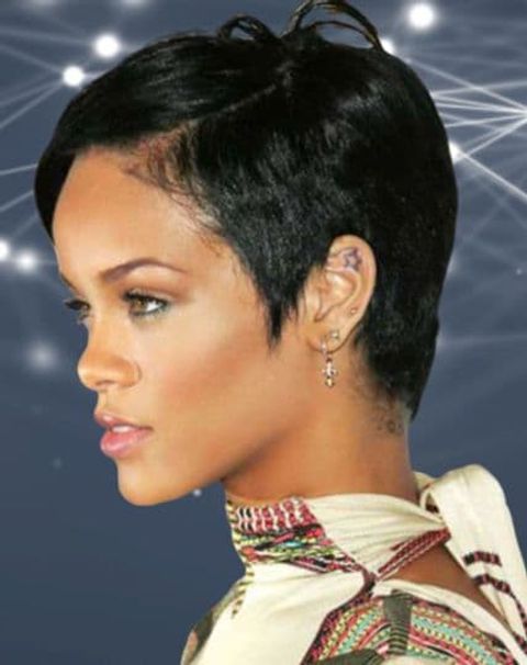 Rihanna short pixie hairstyle