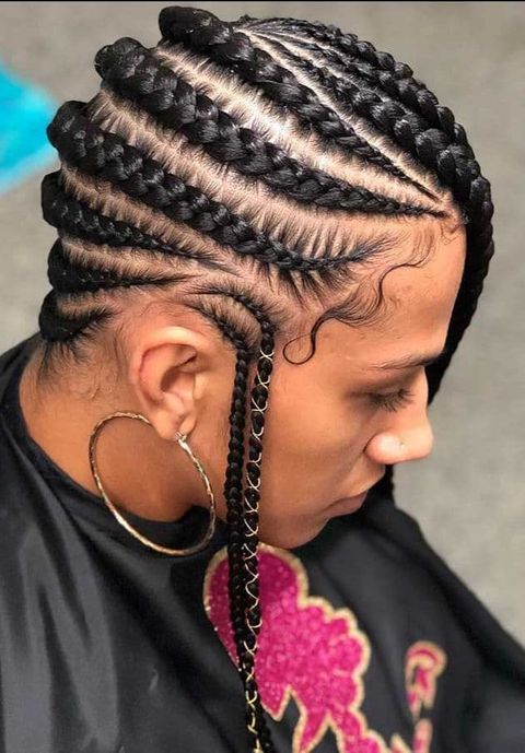 Trendy jumbo lemonade braids for black women in 2021-2022