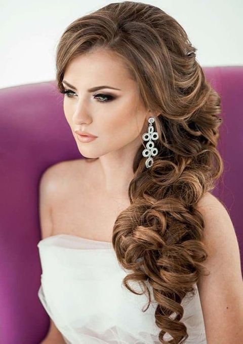 Amazing wedding hairstyle for long hair in 2021-2022