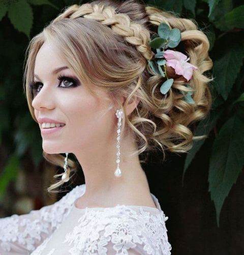 Bun braids wedding hair in 2021-2022