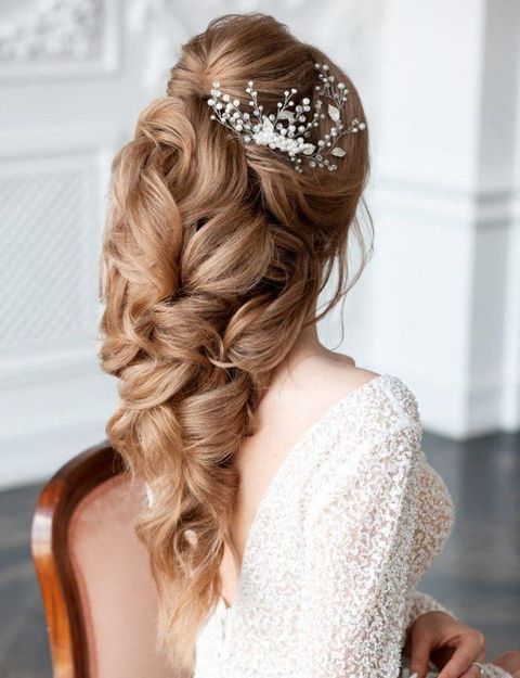 Soft braids voluminos wedding hair in 2021-2022