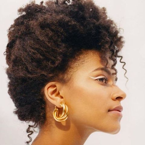 Natural curly prom hair in 2021-2022