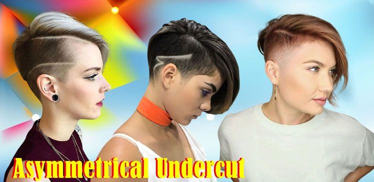 Asymmetrical undercut short haircuts 2021-2022