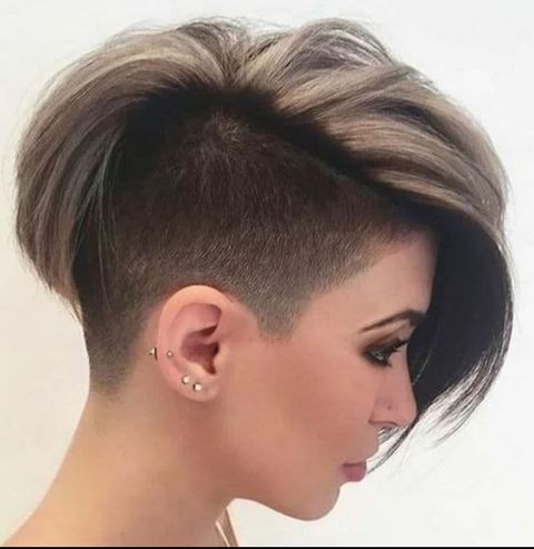 Side undercut short hair