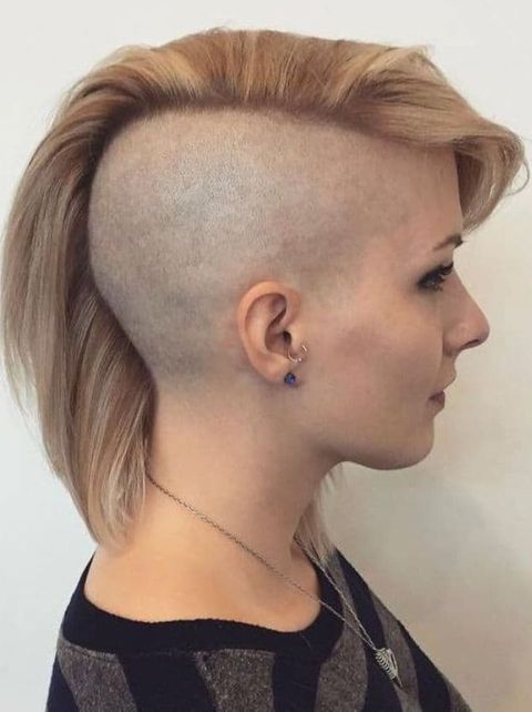 Undercut asymmetrical haircut