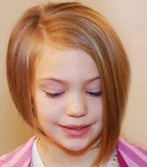 Asymmetrical bob haircut for girls in 2021-2022