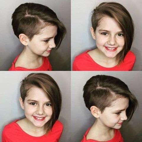 Side swept short hair with long bangs for girls in 2021-2022