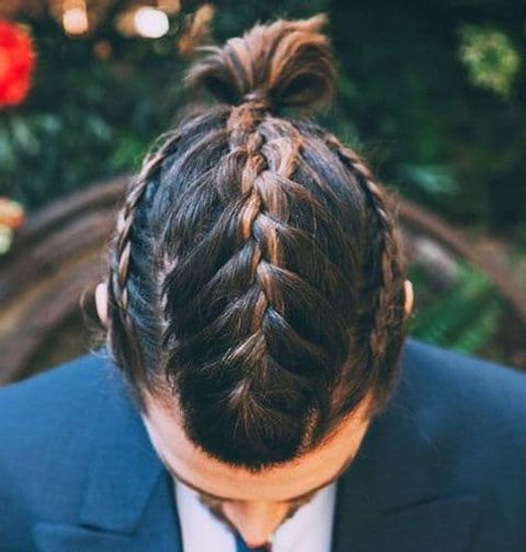 High braids ponytail for men in 2021-2022