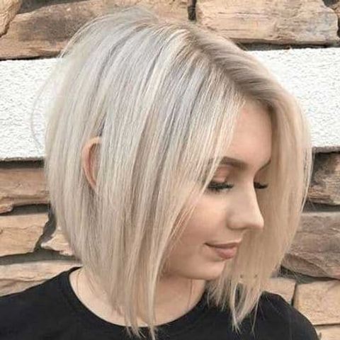 Fine hair short bob cut