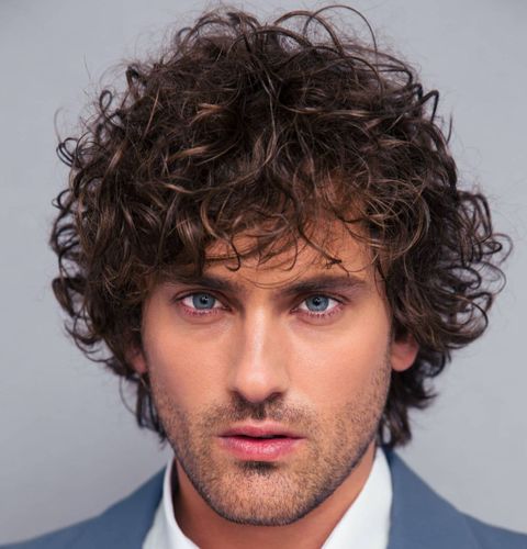 New curl haircut for men