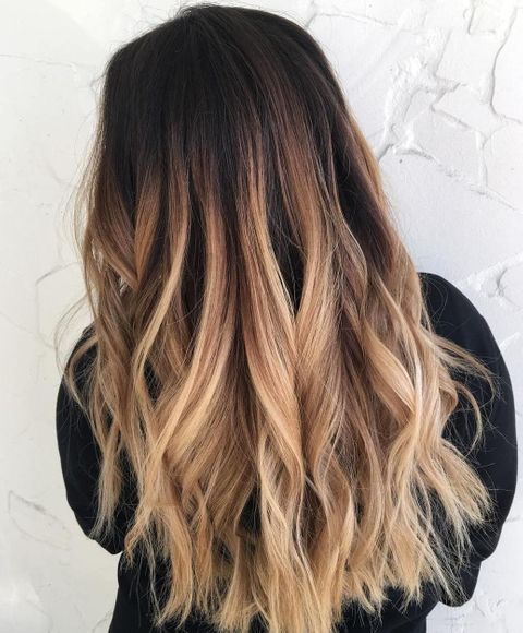 Brown ombre for long hairstyles