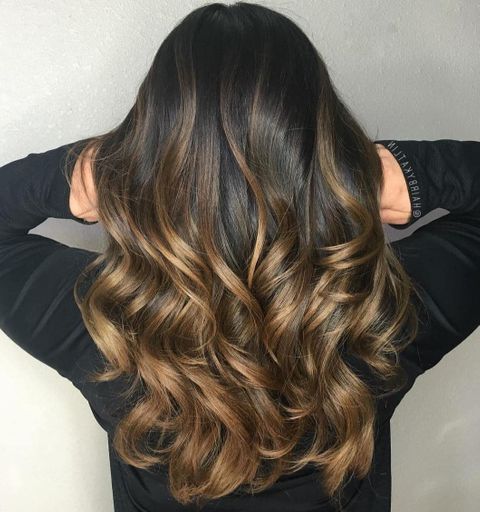 Stylish brown ombre hair