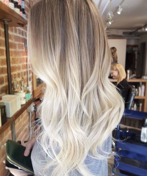 Blonde ombre hair