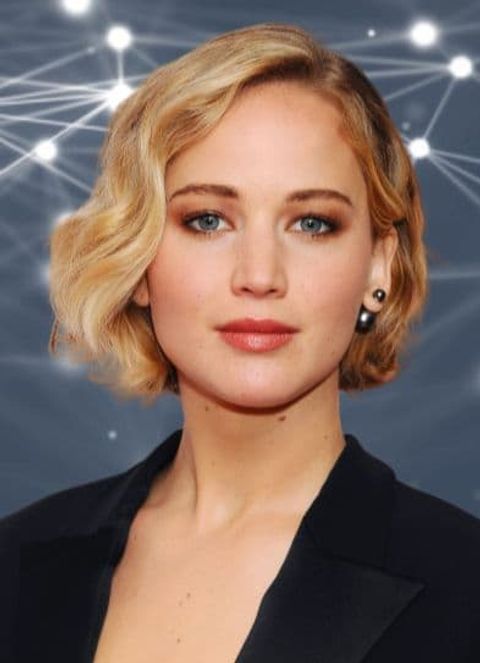 Jennifer Lawrence's new wavy short bob hair style 2020 - 2021