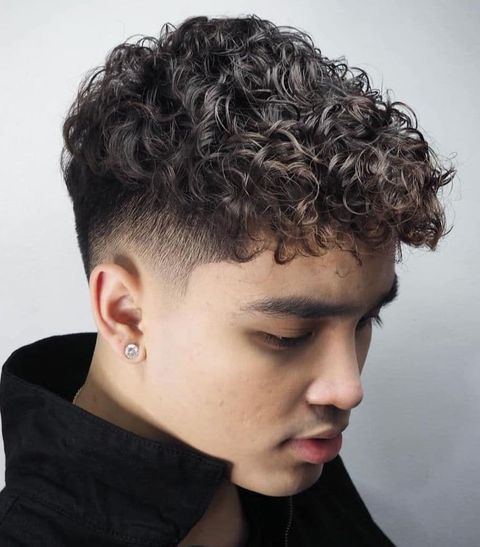 Natural curly short haircut for boys
