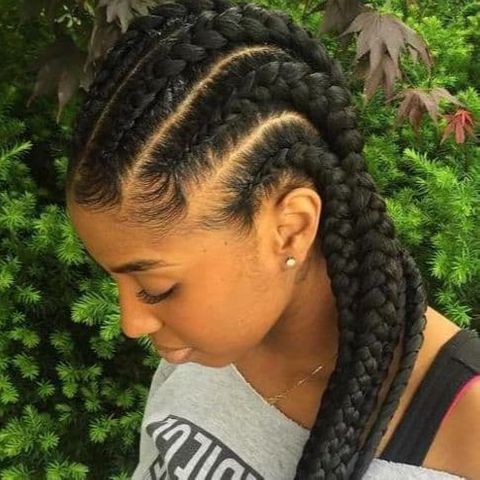 Mohawk goddness braids