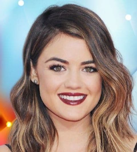 Brown ombre lob hairstyle