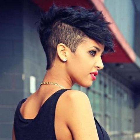 Side undercut pixie style