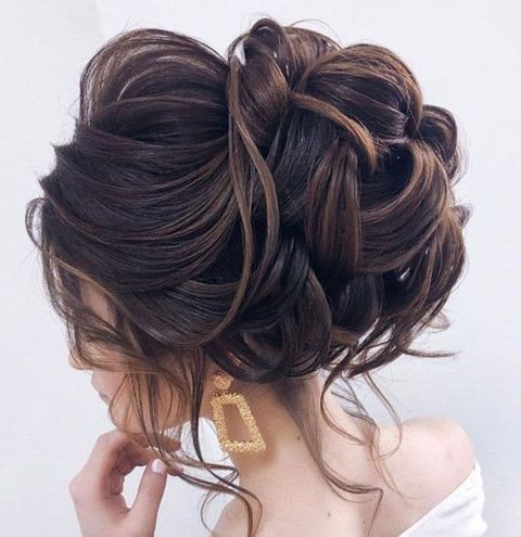 Balayage hair bun hairstyles for long hair