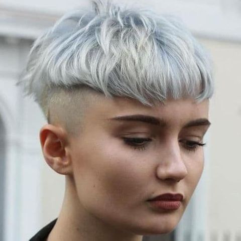 Undercut bowl pixie