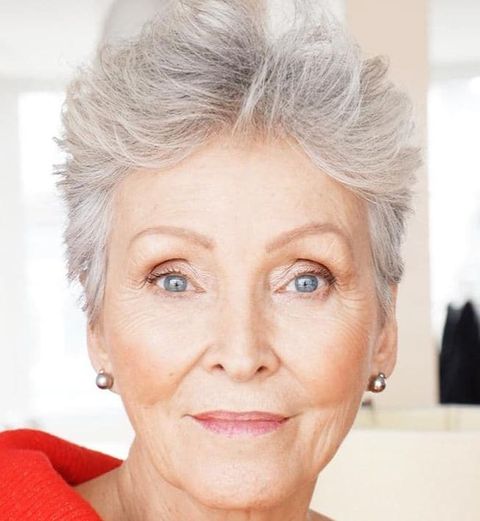 Chic short pixie cut for women over 60