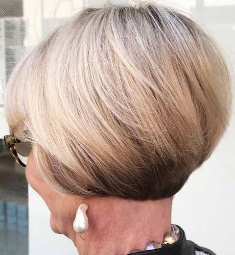 Modern short layered bob