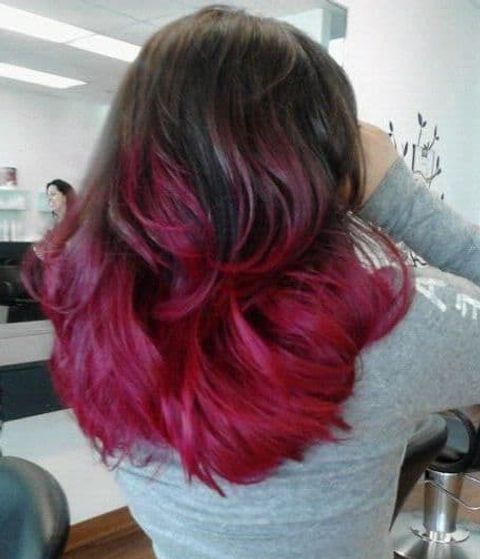 Ombre hair color for medium length hair styles