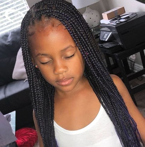 Micro box braids for girls