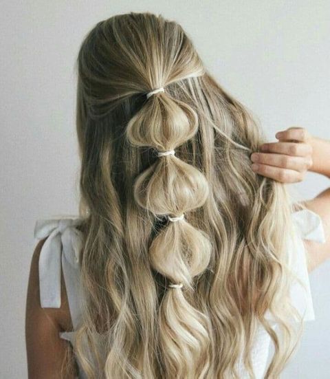 Knotty easy hairstyles for long hair