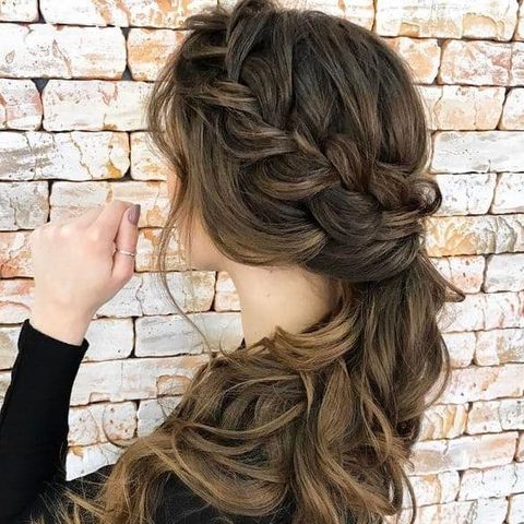 Side braids easy long hair