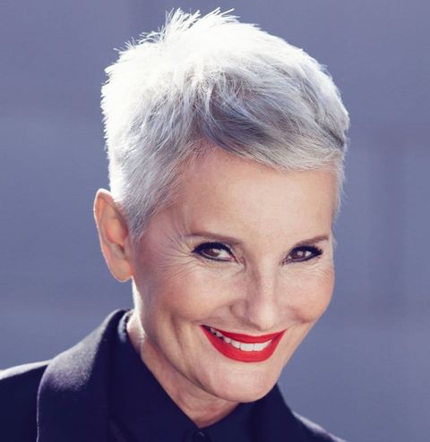 Grey pixie haircut for women over 60