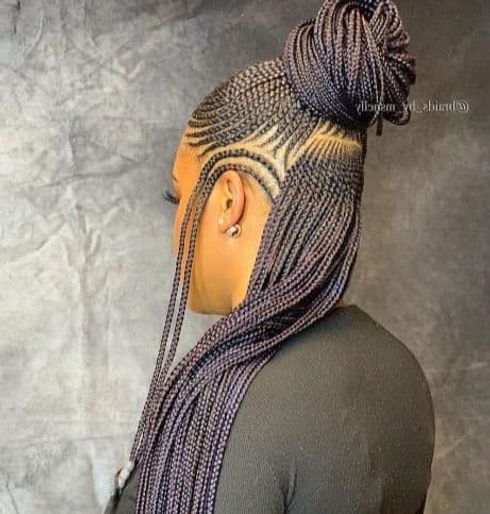 Crochet hair style micro braids