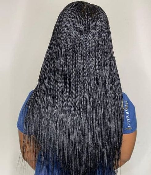 Long micro braids