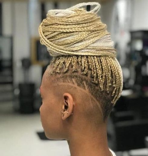 Undercut micro braids