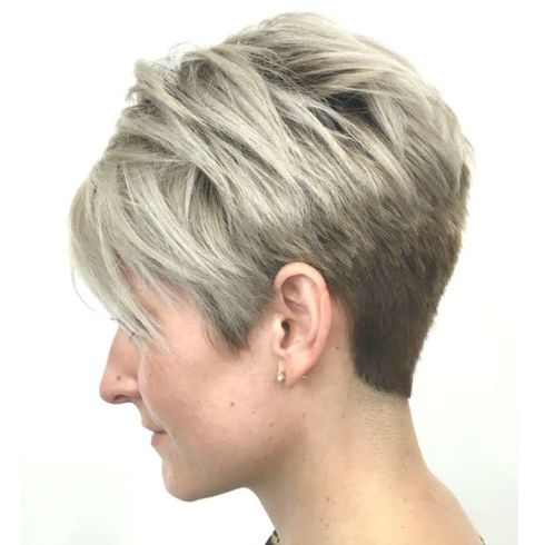 Back undercut pixie hair