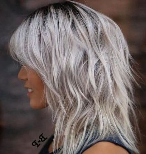 Platinum ombre layers