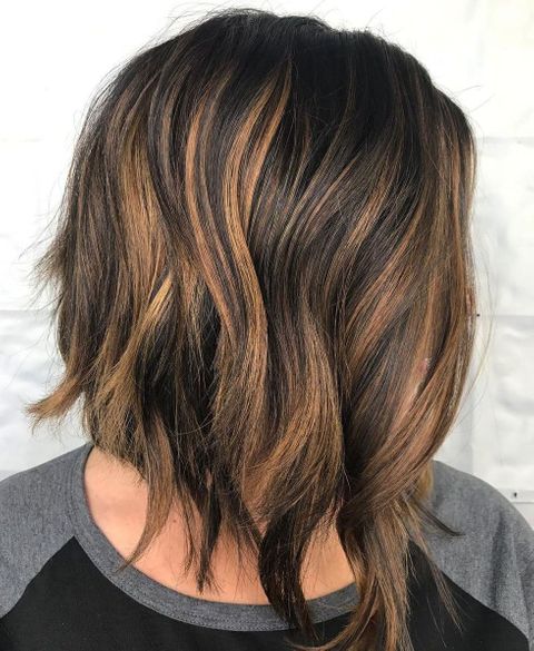 Asymmetrical Wavy Bob