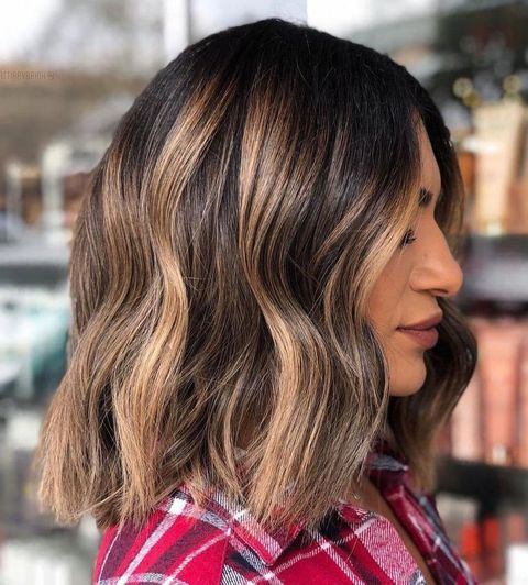 Long Bob with Wide Highlights