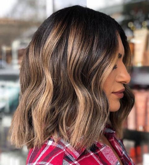 Long Bob with Wide Highlights