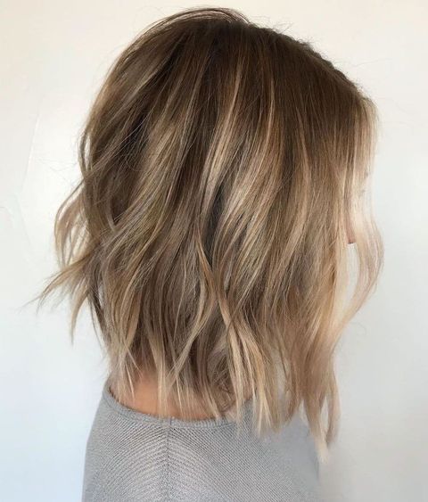 Warm Blonde Tones for Bob Haircut