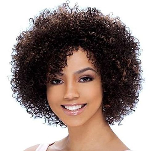 Voluminous curl short hair